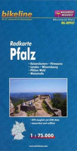 Bikeline Radkarte Deutschland Pfalz 1 : 75 000