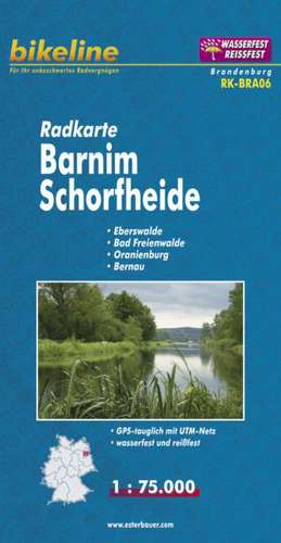 Bikeline Radkarte Deutschland Barnim, Schorfheide 1 : 75 000