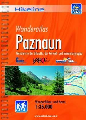 Hikeline Wanderführer Wanderatlas Paznaun