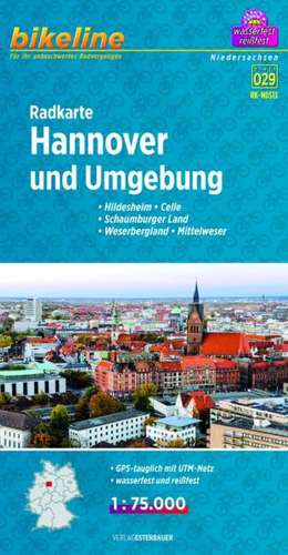 Bikeline Radkarte Hannover und Umgebung (RK-NDS13) de Esterbauer Verlag