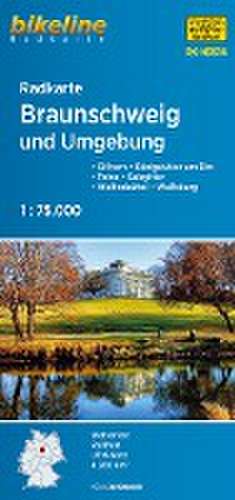 Radkarte Braunschweig und Umgebung 1 : 75.000 de Esterbauer Verlag