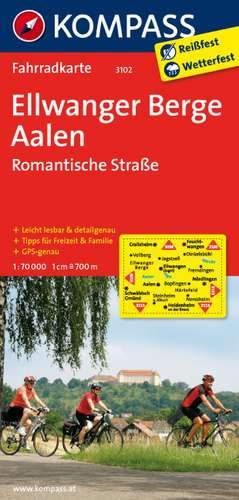 Ellwanger Berge - Aalen - Romantische Straße 1 : 70 000