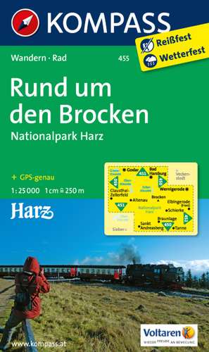 Rund um den Brocken - Nationalpark Harz 1 : 25 000