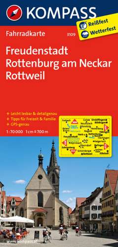 Freudenstadt - Rottenburg am Neckar - Rottweil 1 : 70 000