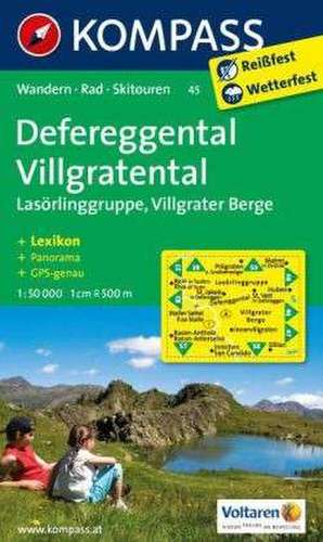 Defereggental - Villgratental - Lasörlinggruppe - Villgrater Berge 1 : 50 000