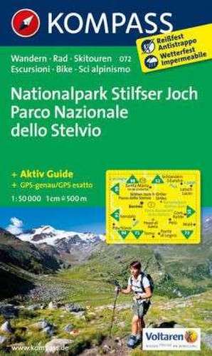 Nationalpark Stilfserjoch / Parco Nazionale dello Stelvio 1 : 50 000 de Kompass-Karten Gmbh