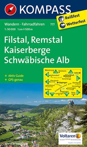 Filstal, Remstal, Kaiserberge, Schwäbische Alb 1 : 50 000