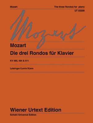 Die drei Rondos de Wolfgang Amadeus Mozart