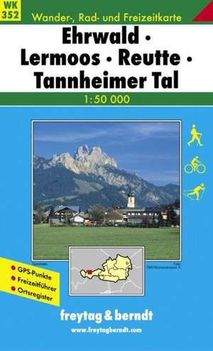 Ehrwald - Lermoos - Reutte - Tannheimer Tal - Zugspitze, Wanderkarte 1:50 000