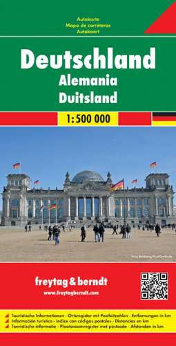 Deutschland, Straßenkarte 1:500.000, freytag & berndt de Freytag-Berndt und Artaria KG