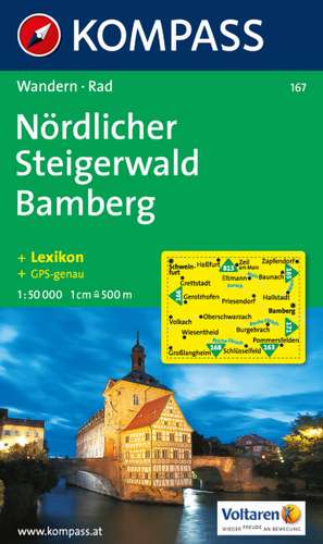 Nördlicher Steigerwald / Bamberg 1 : 50 000 de Kompass-Karten Gmbh