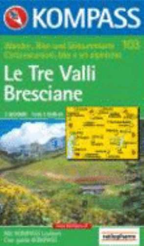 Le Tre Valli Bresciane 1 : 50 000