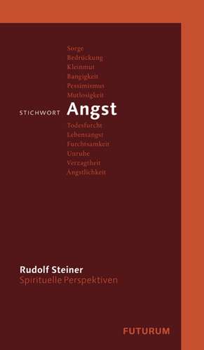 Stichwort Angst de Rudolf Steiner