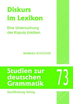 Diskurs im Lexikon de Barbara Schlücker