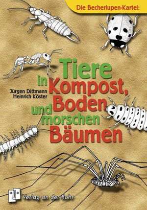 Tiere in Kompost, Boden und morschen Bäumen de Jürgen Dittmann