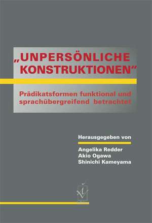 "Unpersönliche Konstruktionen" de Angelika Redder