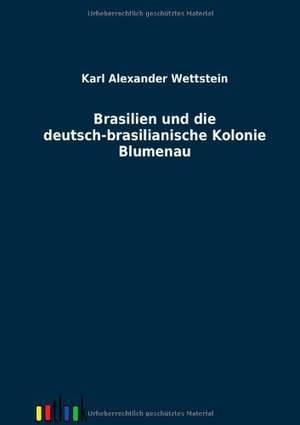 Brasilien und die deutsch-brasilianische Kolonie Blumenau de Karl Alexander Wettstein