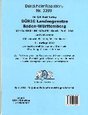 DürckheimRegister® für DÜRIG: BADEN-WÜRTTEMBERG, C.H. Beck Verlag de Constantin von Dürckheim