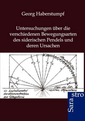 Untersuchungen über die verschiedenen Bewegungsarten des siderischen Pendels und deren Ursachen de Georg Haberstumpf