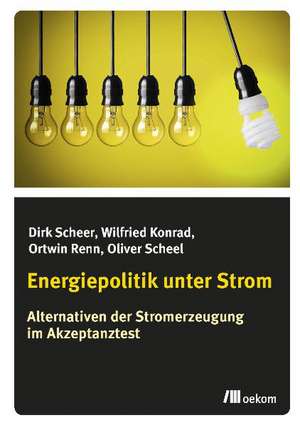 Energiepolitik unter Strom de Dirk Scheer