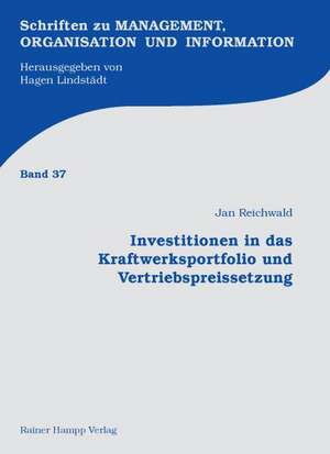 Investitionen in das Kraftwerksportfolio und Vertriebspreissetzung de Jan Reichwald