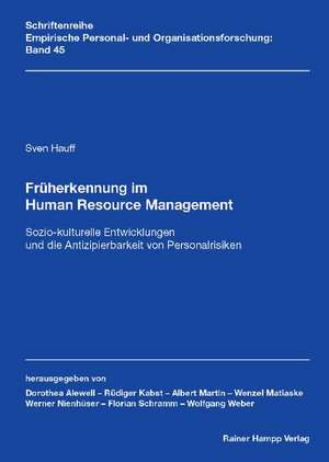 Früherkennung im Human Resource Management de Sven Hauff