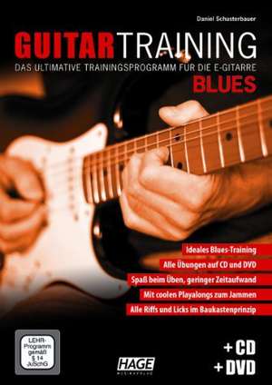 Guitar Training Blues + CD + DVD de Daniel Schusterbauer