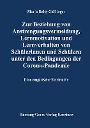 Zur Beziehung von Anstrengungsvermeidung, Lernmotivation und Lernverhalten von Schülerinnen und Schülern unter den Bedingungen der Corona-Pandemie de Maria Deisy Geißinger