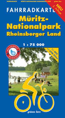 Fahrradkarte Müritz-Nationalpark, Rheinsberger Land de Lutz Gebhardt