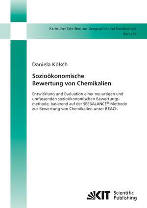 Sozioökonomische Bewertung von Chemikalien : Entwicklung und Evaluation einer neuartigen und umfassenden sozioöko-nomischen Bewertungsmethode, basierend auf der SEEBA-LANCE® Methode zur Bewertung von Chemikalien unter REACh de Daniela Kölsch