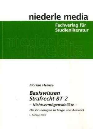 Basiswissen Strafrecht BT 2 - Nichtvermögensdelikte de Florian Heinze