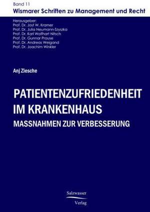 Patientenzufriedenheit im Krankenhaus de Anja Ziesche