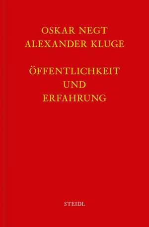 Werkausgabe Bd. 4 / Öffentlichkeit und Erfahrung de Oskar Negt