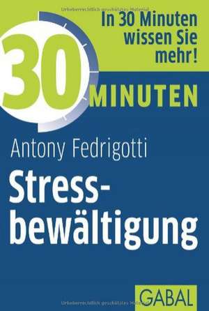 30 Minuten Stressbewältigung de Antony Fedrigotti