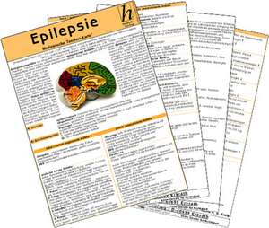 Epilepsie ( 2er-Set ) - Medizinische Taschen-Karte de Nadine K. N. Kneip