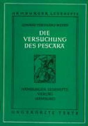 Die Versuchung des Pescara de Conrad Ferdinand Meyer