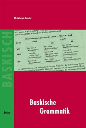 Baskische Grammatik de Christiane Bendel