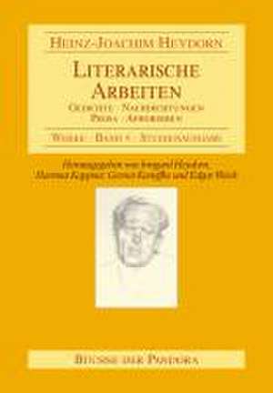 Literarische Arbeiten de Heinz J Heydorn