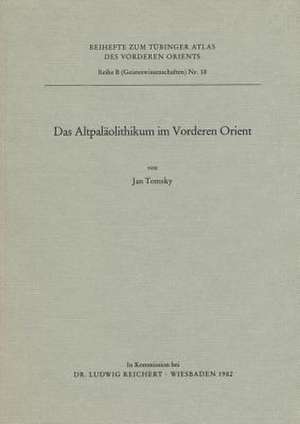 Das Altpalaolithikum Im Vorderen Orient de Jan Tomsky