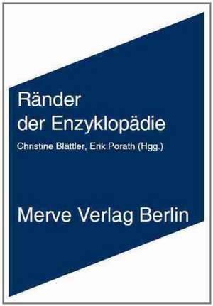 Ränder der Enzyklopädie de Karlheinz Barck