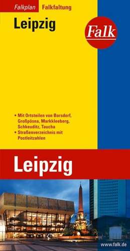 Falk Falkplan Falkfaltung Leipzig 1:22 500