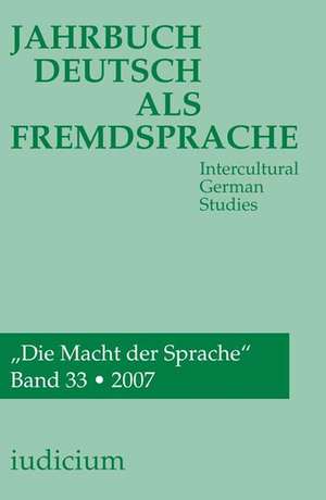 Jahrbuch Deutsch als Fremdsprache de Andrea Bogner