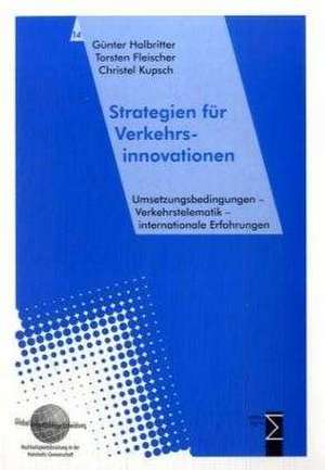 Strategien für Verkehrsinnovationen de Günter Halbritter