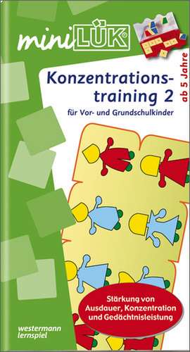 miniLÜK. Konzentrationstraining 2 de Heiner Müller