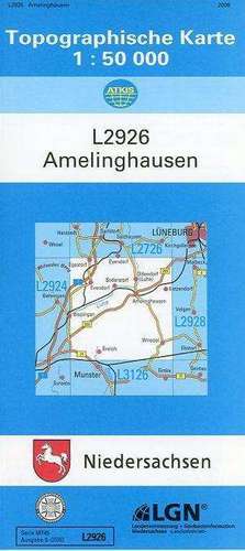 Amelinghausen 1 : 50 000. (TK 2926/N)