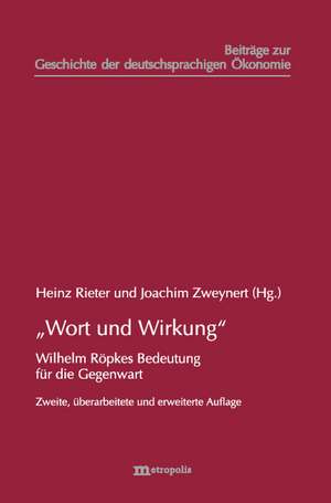 "Wort und Wirkung" de Heinz Rieter