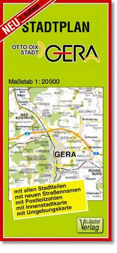 Stadtplan Gera 1 : 20 000