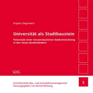 Universität als Stadtbaustein de Brigitta Ziegenbein