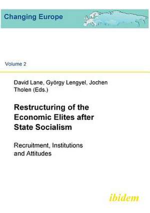 Restructuring of the Economic Elites after State Socialism. Recruitment, Institutions and Attitudes de Sabine Fischer