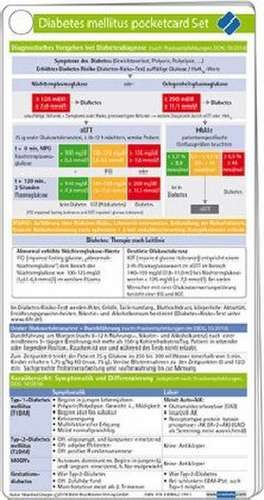 Diabetes mellitus pocketcard Set de Manfred Dreyer